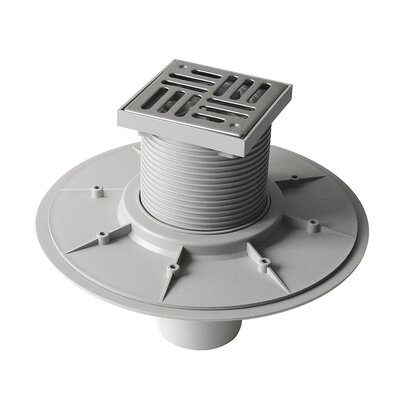 Chiusino sifonato a secco verticale corpo in PVC
