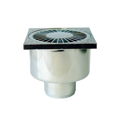 ABS Chromium plated floor drain with vertical outlet