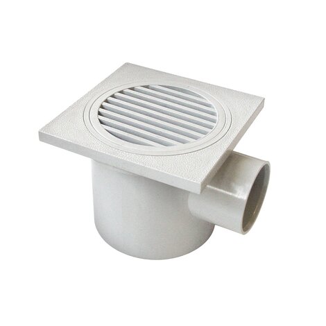 PVC Floor drain 100 (horizontal outlet)