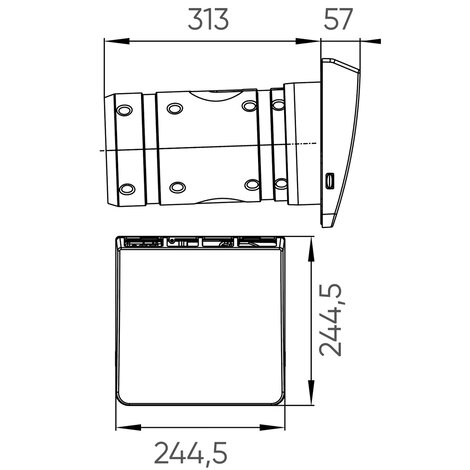 Leaf Basic Modulo 3 - Cover interna, ventilatore, modulo Wlan
