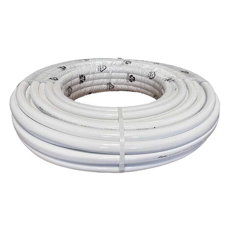 Tubo Multistrato PE-RT II Isolato Bianco in Rotoli  Imballo Toroidale