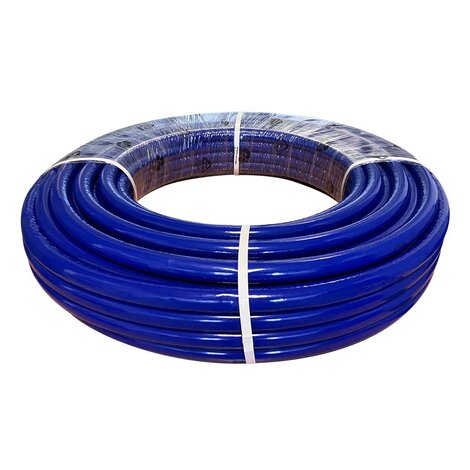 Blue Insulated Multilayer PE‑RT II Pipe in Coils  Toroidal Packaging