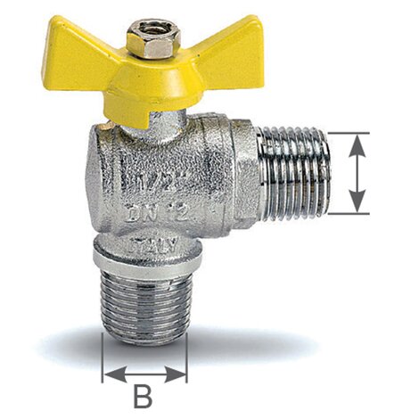 Valvola a sfera ad angolo M/M Valvola a sfera ad angolo M/M