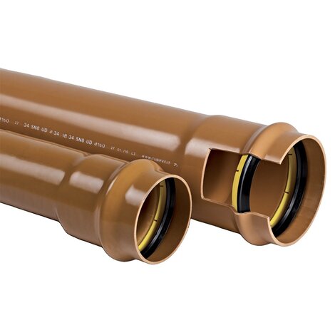 Tubi PVC Fognatura SN4 con guarnizione elastomerica FORSHEDA SEWER LOCK (lunghezza 3 mt)