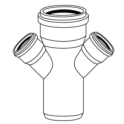 Derivazioni doppie ridotte 45° M/F