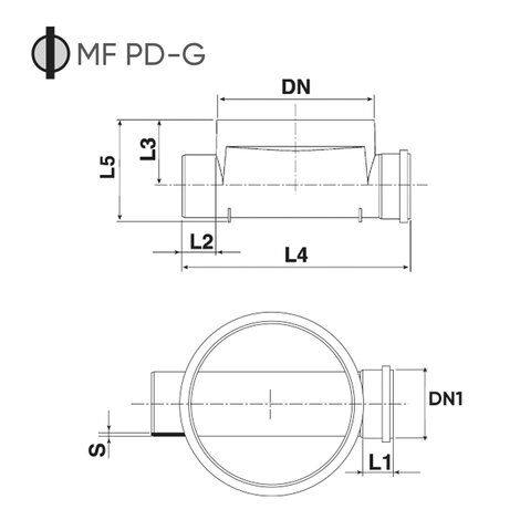 Pozzetto M/F basso 400x160 (giunzione ad anello di tenuta)