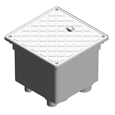 Catch basin for electric cables with watertight cover PP