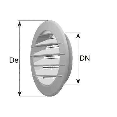 Built-in round grille ø63