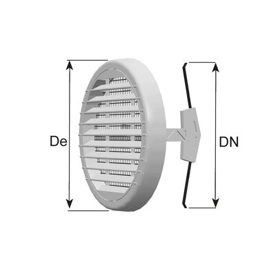 Round push-in vent ø135 (type 100)