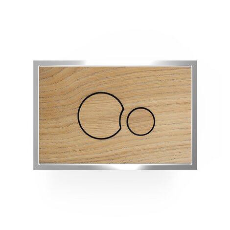 WOOD (placca e pulsanti in legno) per cassetta ad incasso INEO80