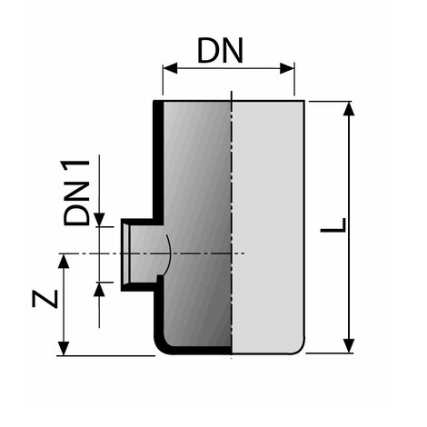 High floor gully - 2 outlets