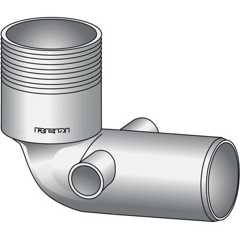 Long WC bend with 2 side-inlets
