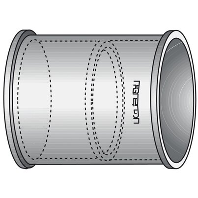 Coupler with central stop F/F