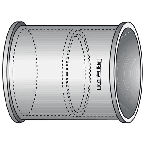 Coupler with central stop F/F