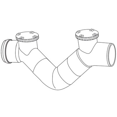 Sifone Firenze con 2 tappi (O-Ring)