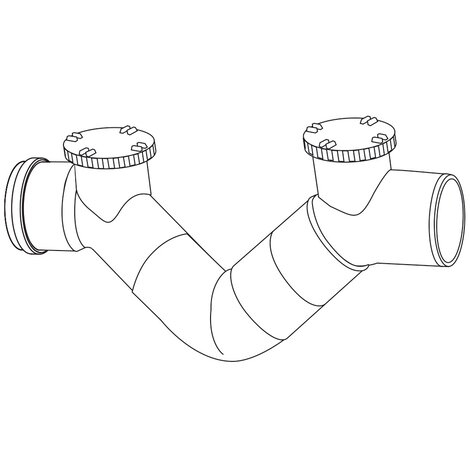Sifone Firenze con 2 tappi (O-Ring)