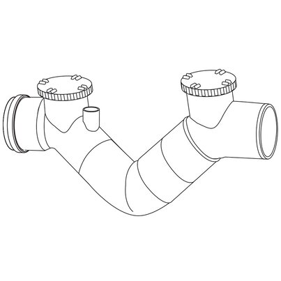 Sifone Firenze 1 sfiato 2 tappi (O-Ring)