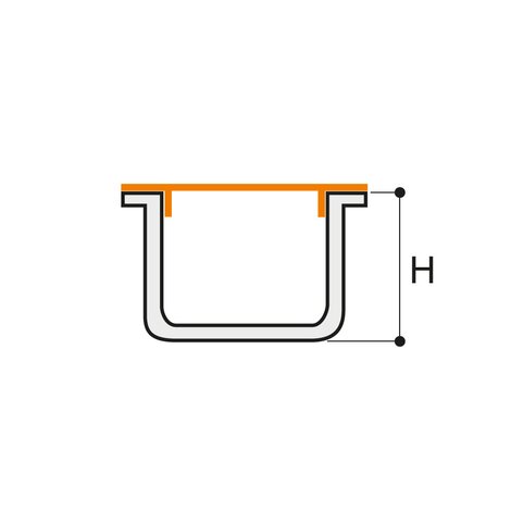 130x1000 PP Channel H52 with “T” section  grill