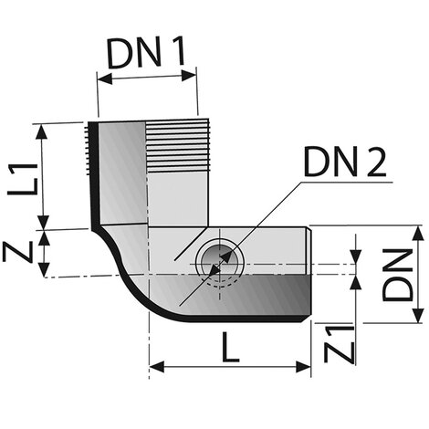 Long WC bend with 2 side-inlets