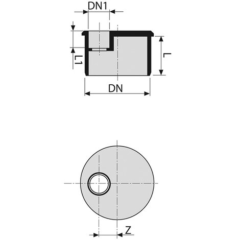 Reducing plug M/F  1 inlet