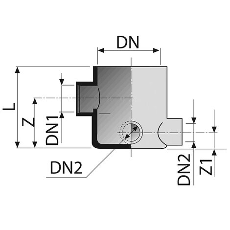 Floor gully - 3 inlets