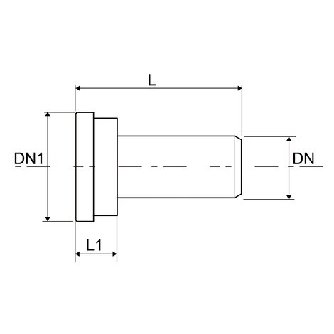 Manicotto wc 90 (con guarnizione) bicchiere corto
