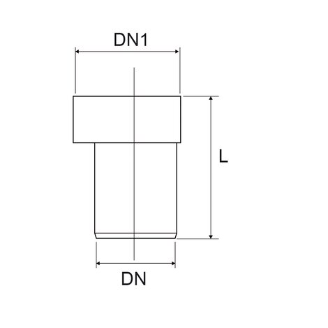 Eccentric WC connector with gasket included