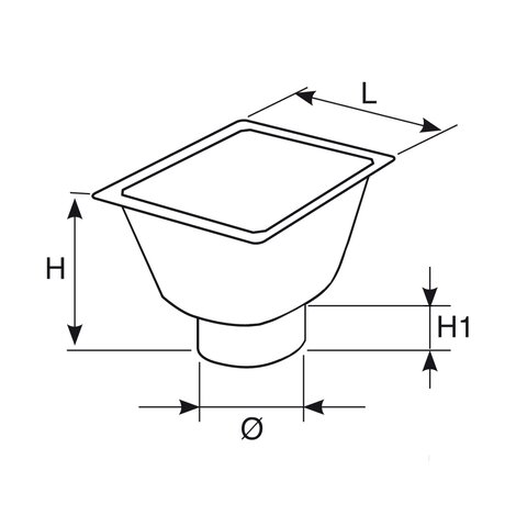 Trap bell for catch basin PP