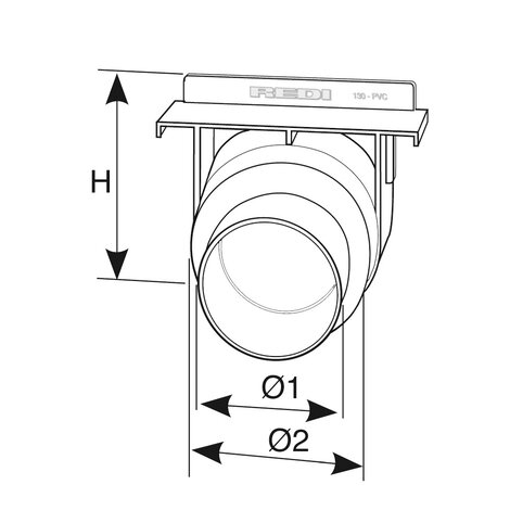 130 End cap-outlet HIGH