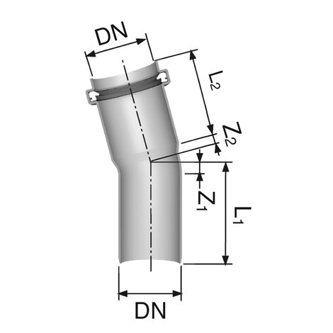 Curve 15° M/F