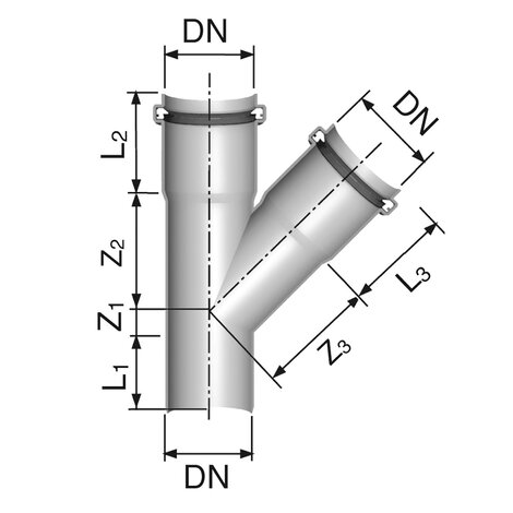 Derivazioni 45° M/F