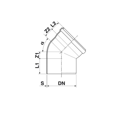 Bend 45° S/S