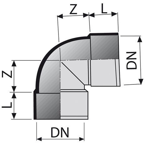 Bend Double Socket 87°30’ F/F