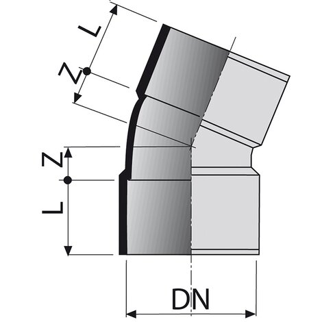 Bend Double Socket 22°30’ F/F