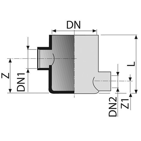 Floor gully - 2 inlets