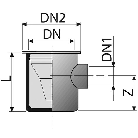 Floor trap with inox grid and funnel