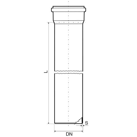 Single socket pipe (Self-extinguishing class B1)