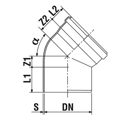 Bend 15° M/F