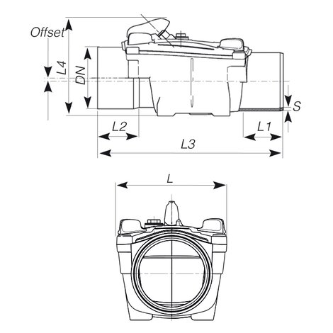 Non Return Valve OTTIMA - Single socket - SCJ - PVC