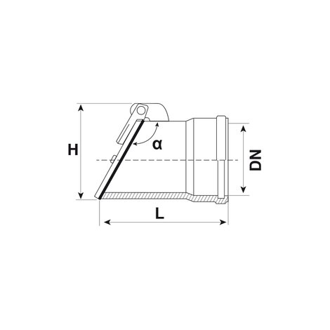 Flap valve Socket