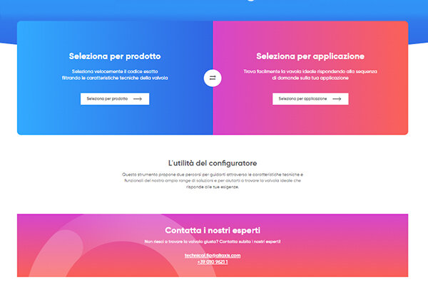 Prova il nuovo Configuratore Valvole Industria