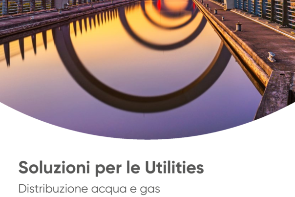 Soluzioni per le Utilities: distribuzione acqua e gas, convogliamento e trattamento acqua e reti fognarie