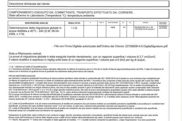 FLUXO - Neotron - Fluxo system- Rapporto di prova  migrazione globale