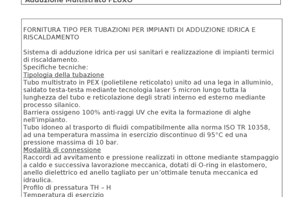 FLUXO sistema multistrato