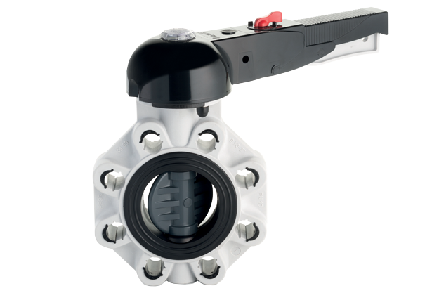 Aliaxis-Italia-valvola-a-farfalla-serie-FK Valvola a farfalla in PVCU serie FK prodotta da FIP per applicazioni heavy duty