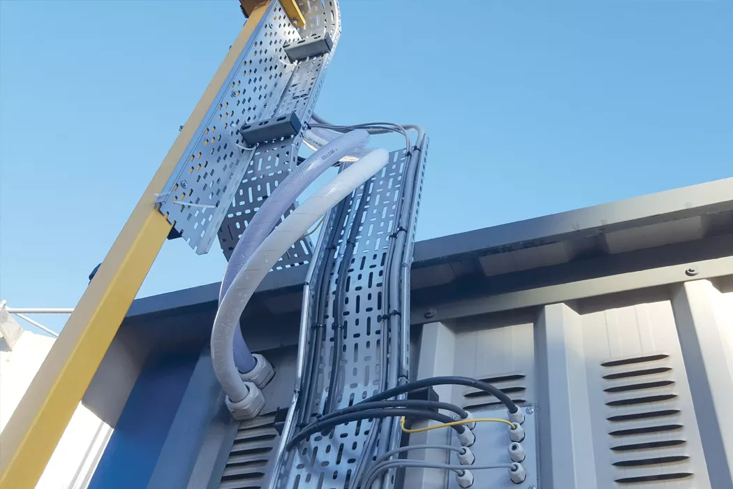 immagine di un impianto realizzato con le tubazioni ProtectaFlex Detect