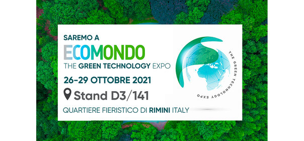 Fiera Ecomondo 2021 | Rimini 26-29 ottobre | Stand 141 Pad D3