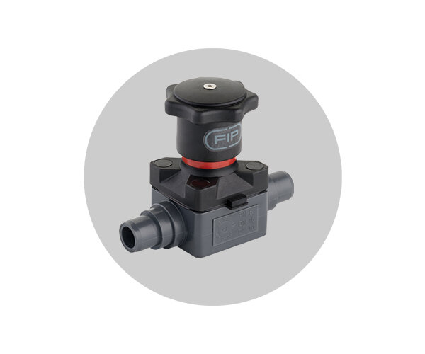 Valvola CM in PVC-U Immagine della valvola a membrana compatta CM in PVC-U