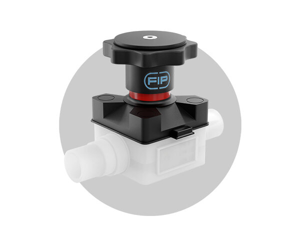 Immagine della valvola a membrana compatta CM in PVDF