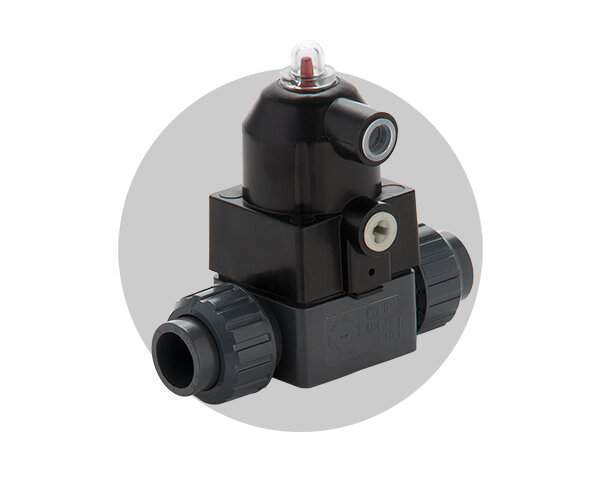 Immagine della valvola a membrana compatta CM/CP DN 12:15 in PVC-U